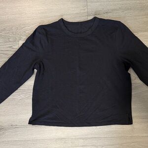 lululemon 🍋 athletica woman’s Black Long Sleeve Tee